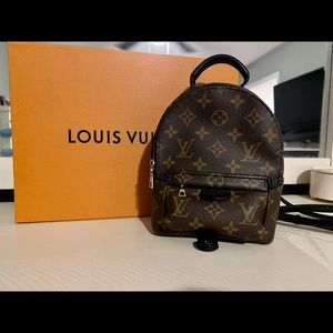 Authentic Louis Vuitton Palm Springs Mini Backpack